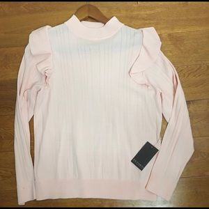 Eloquii blush pink sweater shirt